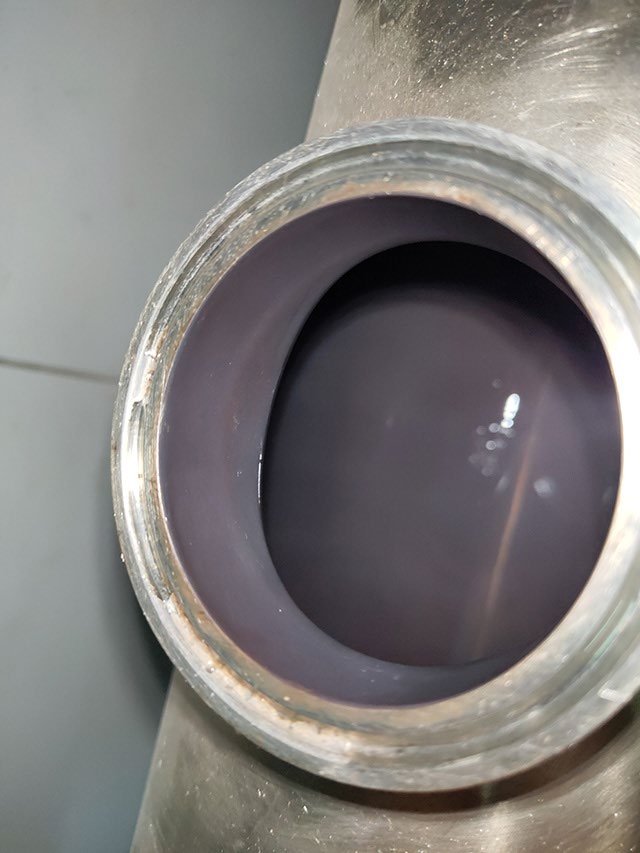 Pure-steam buffer line before cleaning